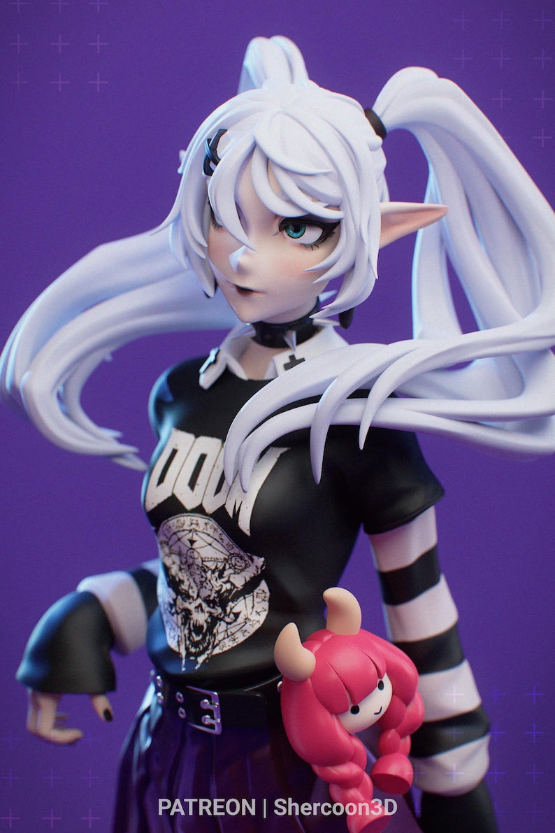 Frieren: Beyond Journey's End Resin Figure – 1/8 1/6 Scale 3D Printed Fan Art Statue | Collector Gift image 1
