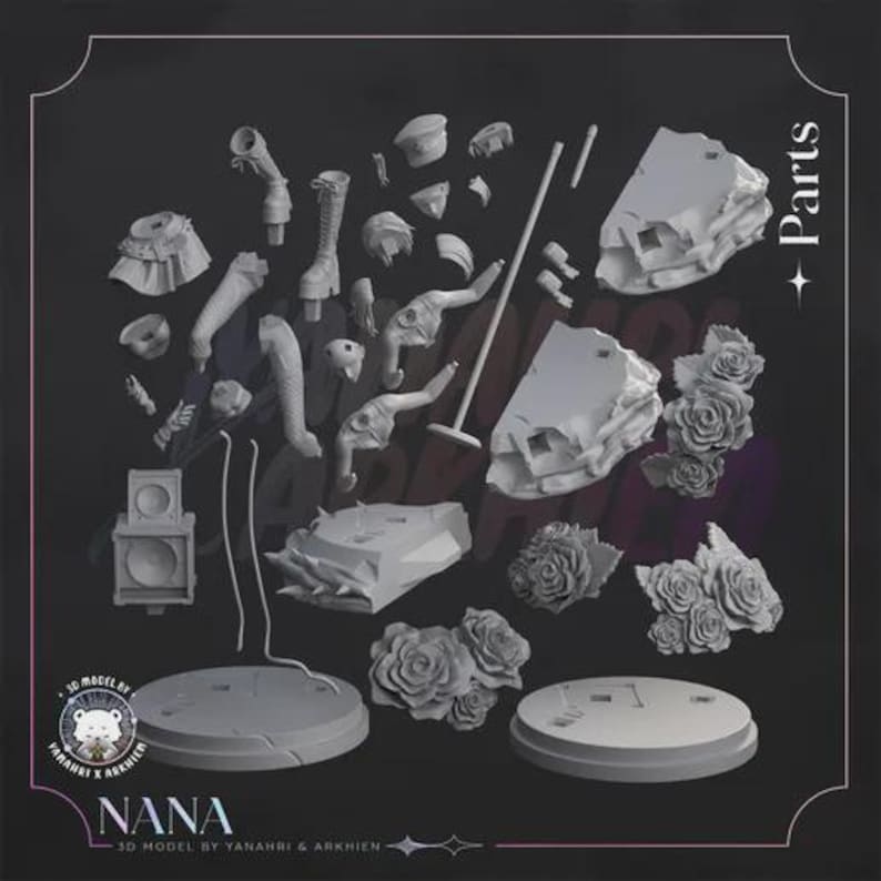 Nana Osaki — NANA | 1/8 1/6 Scale Resin Figure | Unpainted or Hand-Painted | 3D Printed Fan Art | Collector Gift bild 9