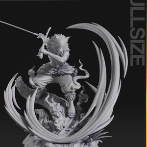Inosuke Hashibira — Demon Slayer | 1/8 1/6 Scale Resin Figure | Unpainted or Hand-Painted | 3D Printed Fan Art | Collector Gift image 6