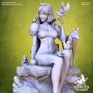Snow White | 1/8 1/6 Scale Resin Figure | Unpainted or Hand-Painted | 3D Printed Fan Art | Collector Gift image 6