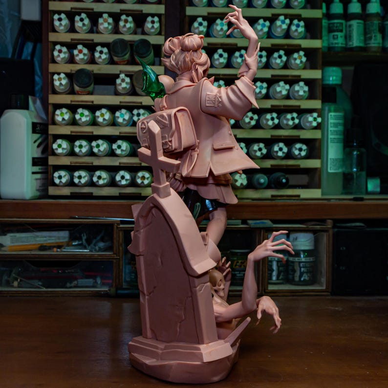 Graves — Deadlock | 1/8 1/6 Scale Resin Figure | 3D Printed Fan Art | Unpainted Garage Kit | Collector Gift image 5