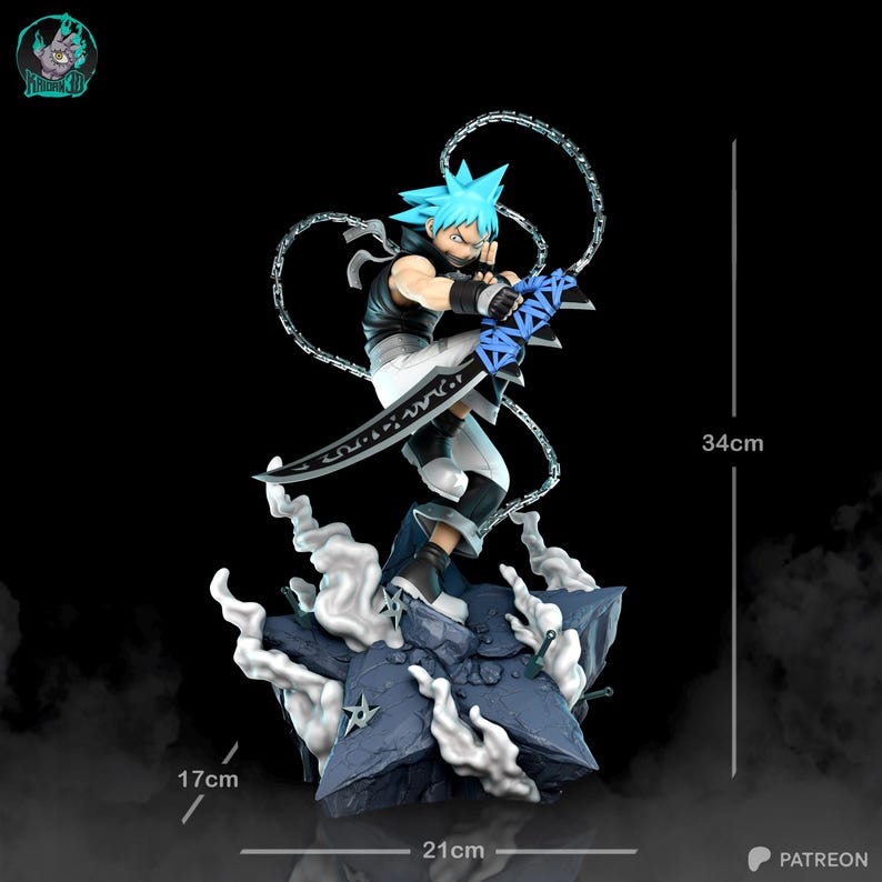 Blackstar — Soul Eater | 1/8 1/6 Scale Resin Figure | Unpainted or Hand-Painted | 3D Printed Fan Art | Collector Gift Bild 7