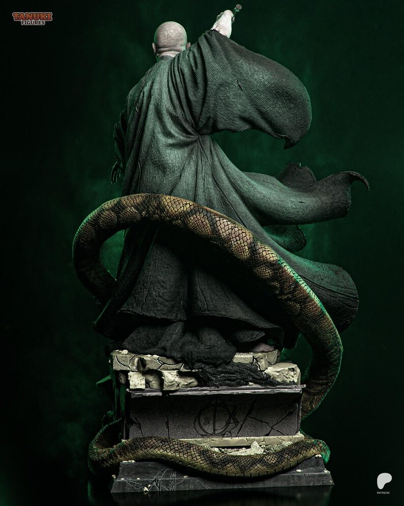 Voldemort — Harry Potter | 1/8 1/6 Scale Resin Figure | 3D Printed Fan Art | Unpainted Garage Kit | Collector Statue | Collector Gift image 5