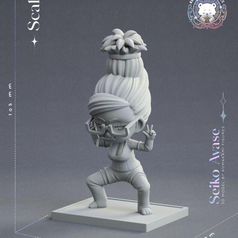 Lot Dan — Mixte (Kumakami) | Figurine en résine à l'échelle 1/8 1/6 | Non peint ou peint à la main | Fan art imprimé en 3D | Cadeau de collection image 6