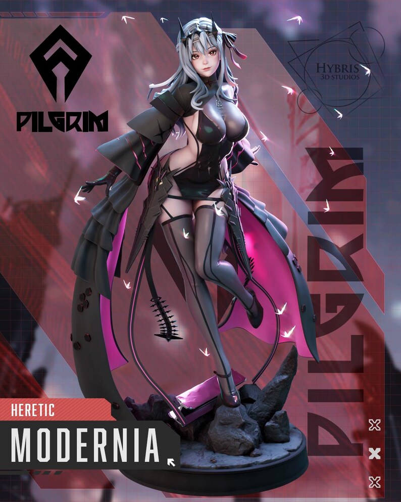 Modernia — NIKKE: Goddess of Victory | 1/8 1/6 Scale Resin Figure | Unpainted or Hand-Painted | 3D Printed Fan Art | Collector Gift image 2