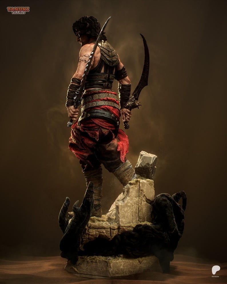Prince of Persia Fan Art Resin Figure – 1/8 1/6 Scale Unpainted Statue | Collector Gift image 4