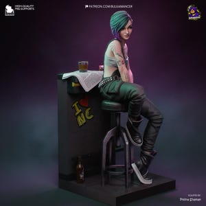 Judy Alvarez Cyberpunk 2077 Resin Figure – 1/8 1/6 Scale 3D Printed Fan Art Statue | Collector Gift image 6