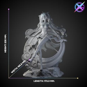 Luno | 1/8 1/6 Scale Resin Figure | Unpainted or Hand-Painted | 3D Printed Fan Art | Collector Gift image 2