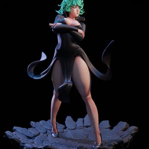 One Punch Man Tatsumaki Resin Figure – 1/8 1/6 Scale 3D Printed Fan Art Kit | Collector Gift image 5