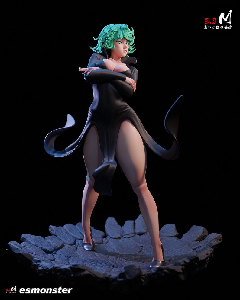 One Punch Man Tatsumaki Resin Figure – 1/8 1/6 Scale 3D Printed Fan Art Kit | Collector Gift image 5