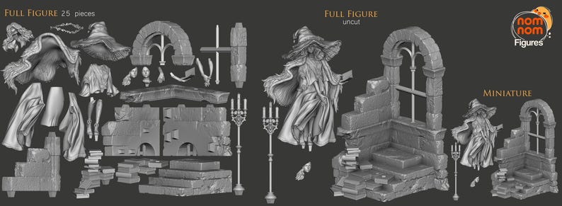 Ranni the Witch — Elden Ring | 1/8 1/6 Scale Resin Figure | Unpainted or Hand-Painted | 3D Printed Fan Art | Collector Gift imagen 2