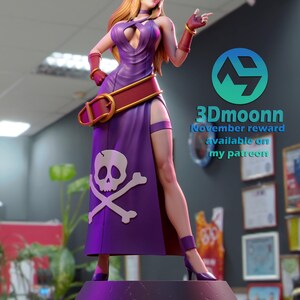 B Jennet — The King of Fighters | 1/8 1/6 Scale Resin Figure | Unpainted or Hand-Painted | 3D Printed Fan Art | Collector Gift image 4