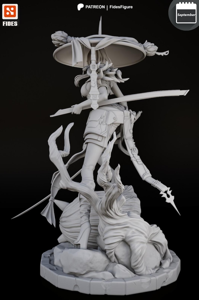 Scarlet Stellar Blade Harzfigur - 1/8 1/6 3D gedruckte Fan Art Statue | Sammler Geschenk Bild 9