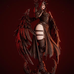 Corrupted Nun Resin Figure – 1/8 1/6 Scale 3D Printed Fan Art Statue | Collector Gift image 4