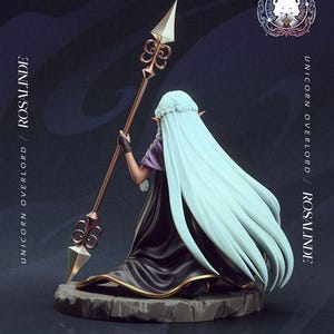 Rosalinde — Unicorn Overlord | 1/8 1/6 Scale Resin Figure | Unpainted or Hand-Painted | 3D Printed Fan Art | Collector Gift image 9