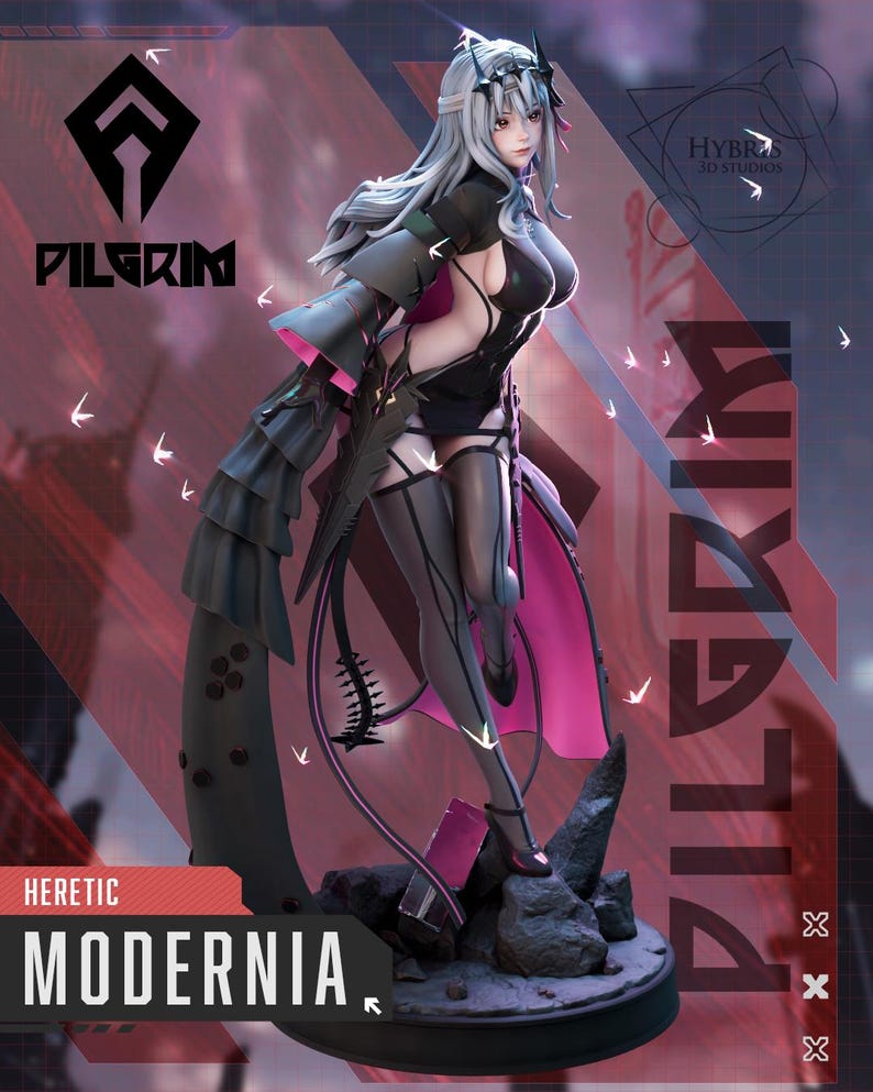 Modernia — NIKKE: Goddess of Victory | 1/8 1/6 Scale Resin Figure | Unpainted or Hand-Painted | 3D Printed Fan Art | Collector Gift image 3