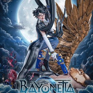 Bayonetta-harsfiguur – schaal 1/8 1/6 3D-geprint fanartstandbeeld | Verzamelaarscadeau afbeelding 4