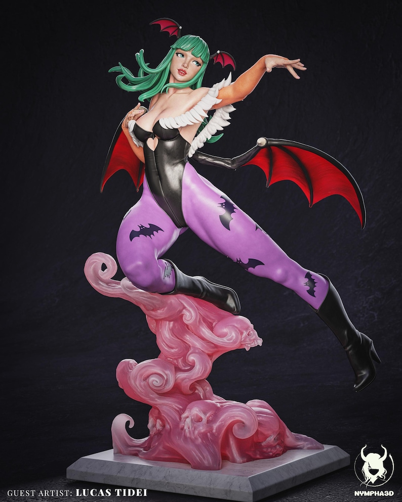 Morrigan — Darkstalkers | 1/8 1/6 Scale Resin Figure | Unpainted or Hand-Painted | 3D Printed Fan Art | Collector Gift image 4