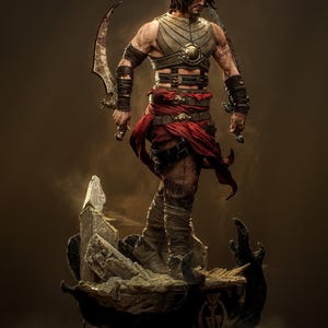 Prince of Persia Fan Art Resin Figure – 1/8 1/6 Scale Unpainted Statue | Collector Gift image 2