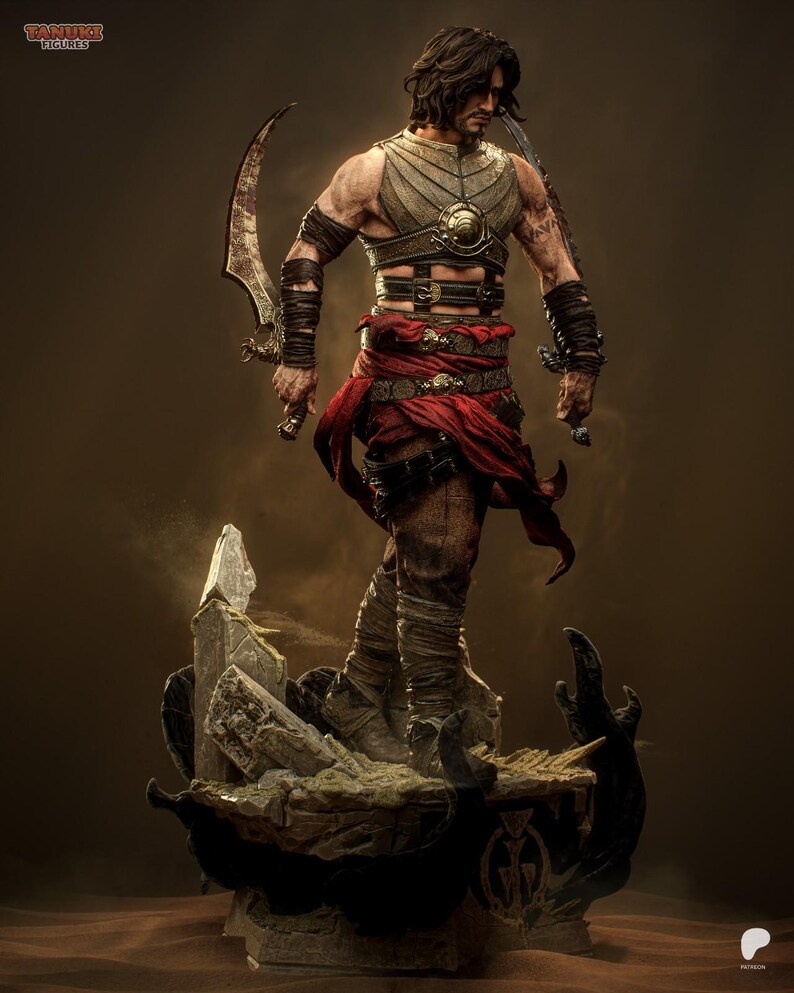 Prince of Persia Fan Art Resin Figure – 1/8 1/6 Scale Unpainted Statue | Collector Gift image 2