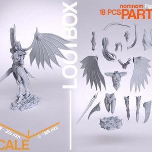 Rose Legend of Dragoon Resin Figure – 1/8 1/6 Scale 3D Printed Fan Art Statue | Collector Gift immagine 2