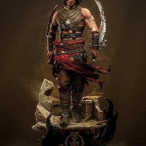 Prince of Persia Fan Art Resin Figure – 1/8 1/6 Scale Unpainted Statue | Collector Gift image 1