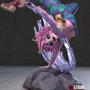 Mina Ashido My Hero Academia Resin Figure – 1/8 1/6 Scale 3D Printed Statue | Collector Gift image 1