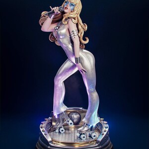 Dazzler Resin Figure – 1/8 1/6 Scale 3D Printed Fan Art Statue | Collector Gift image 2