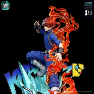 Shoto Todoroki My Hero Academia Resin Figure – 1/6 Scale 3D Printed Fan Art Statue | Collector Gift image 4