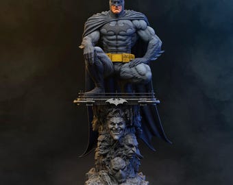 Figura de resina de Batman de DC Comics, estatua de resina a escala 1/8 o 1/6, kit de garaje sin pintar o pintada a mano, coleccionable impresa en 3D