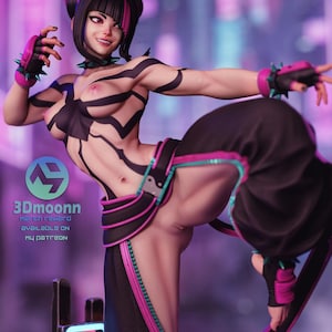 Juri Street Fighter Harzfigur - 1/8 1/6 3D gedruckte Fan Art Statue | Sammler Geschenk Bild 9