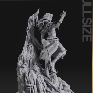 Yennefer — Witcher | 1/8 1/6 Scale Resin Figure | 3D Printed Fan Art | Unpainted Garage Kit | Collector Gift image 6