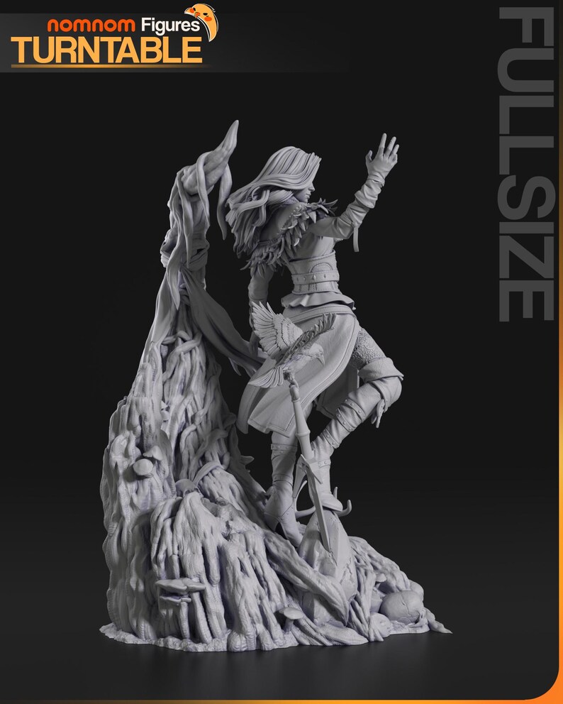 Yennefer — Witcher | 1/8 1/6 Scale Resin Figure | 3D Printed Fan Art | Unpainted Garage Kit | Collector Gift image 6