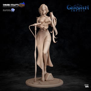 Shinobu Kocho: demonendoder | Harsfiguur schaal 1/8 1/6 | Ongeverfd of handgeschilderd | 3D-geprinte fanart | Verzamelaarscadeau afbeelding 5