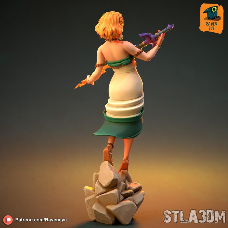 Princess Zelda Resin Figure – 1/8 1/6 Scale 3D Printed Fan Art Statue | Collector Gift image 3