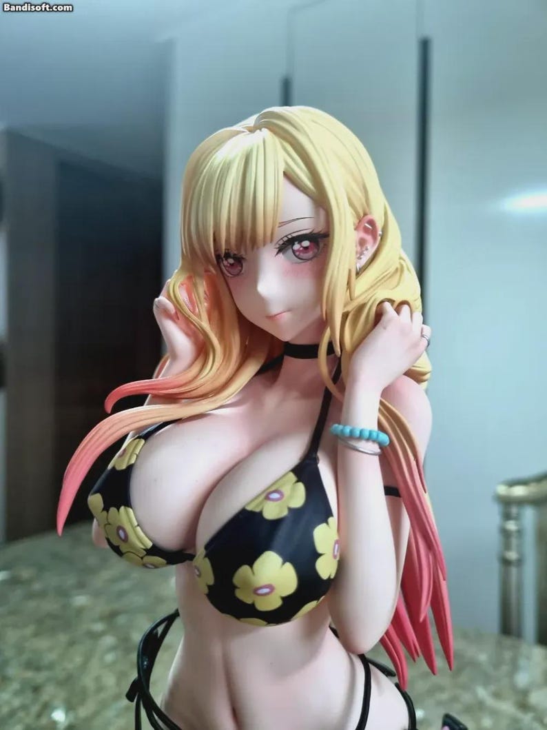 Marin Kitagawa My Dress-Up Darling Anime Figure, 1/8 1/6 Scale Resin Statue, Unpainted Garage Kit or Hand Painted, 3D Printed Collectible imagen 7