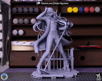 Chando Ado / Figura de resina a escala 1/8 y 1/6 / Sin pintar o pintada a mano / Arte de fans impreso en 3D / Regalo de coleccionista