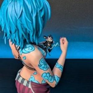 Jinx — League of Legends / Arcane | 1/8 1/6 Scale Resin Figure | 3D Printed Fan Art | Unpainted Garage Kit | Collector Statue Collector Gift image 3