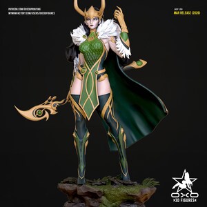 Lady Loki — Marvel Comics | 1/8 1/6 Scale Resin Figure | Unpainted or Hand-Painted | 3D Printed Fan Art | Collector Gift image 3