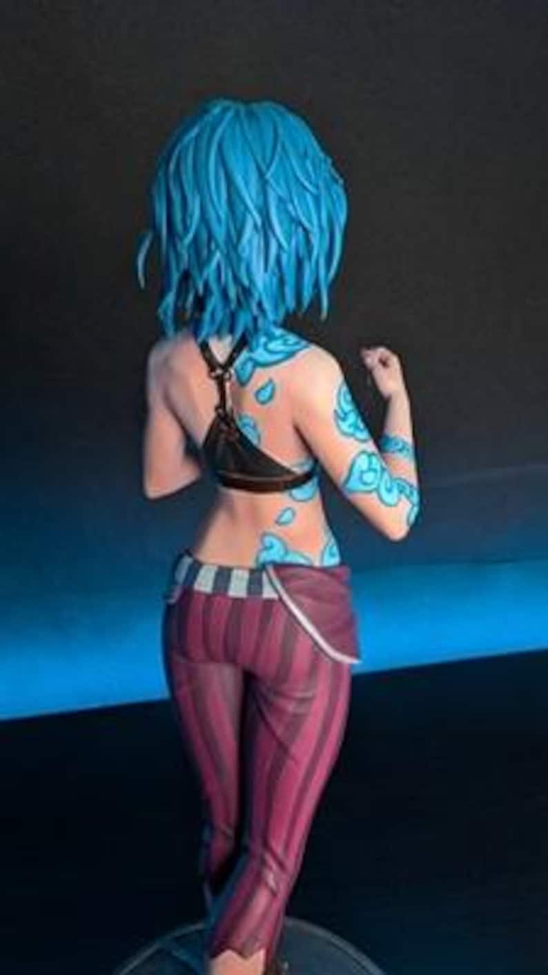 Jinx — League of Legends / Arcane | 1/8 1/6 Scale Resin Figure | 3D Printed Fan Art | Unpainted Garage Kit | Collector Statue Collector Gift image 5