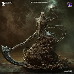 Figura de resina de Nashandra de Dark Souls (Arte de Fan) – Estatua impresa en 3D a escala 1/8 y 1/6 / Regalo de coleccionista imagen 2