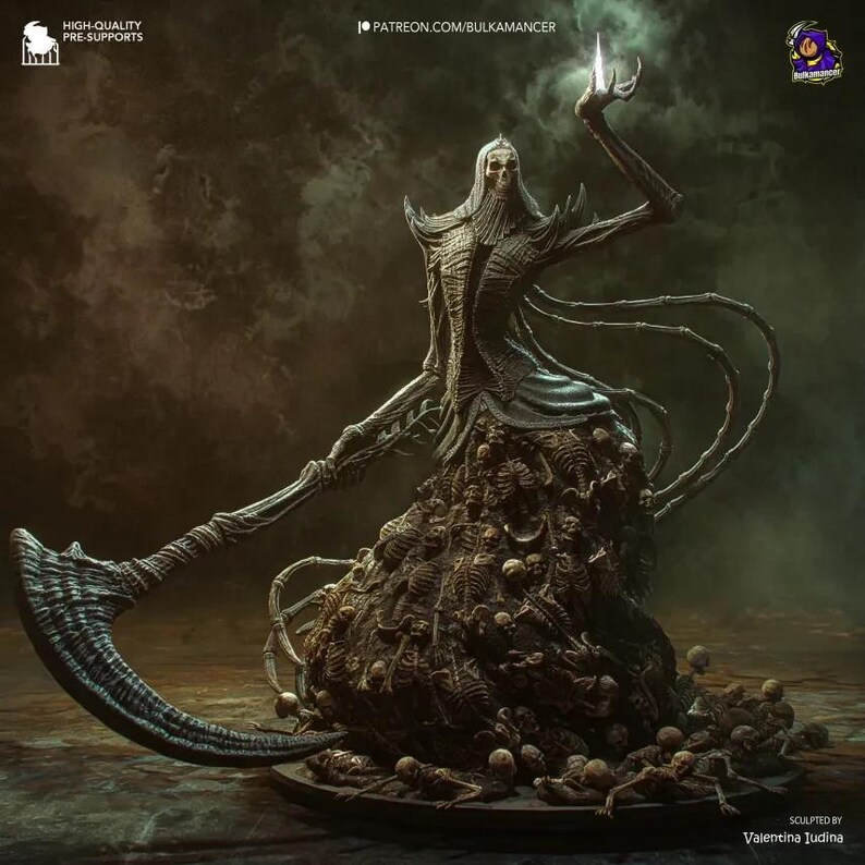 Figura de resina de Nashandra de Dark Souls (Arte de Fan) – Estatua impresa en 3D a escala 1/8 y 1/6 / Regalo de coleccionista imagen 2