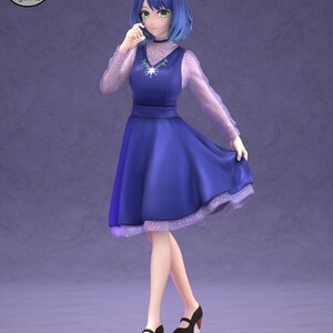 Akane Kurokawa Oshi No Ko Resin Figure – 1/8 1/6 Scale 3D Printed Fan Art Statue | Collector Gift image 2