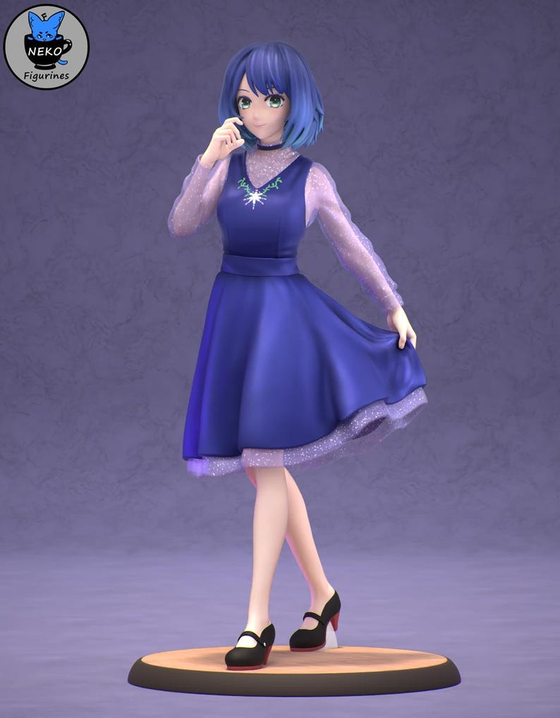 Akane Kurokawa Oshi No Ko Resin Figure – 1/8 1/6 Scale 3D Printed Fan Art Statue | Collector Gift image 2
