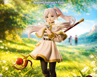 Frieren: Beyond Journey's End Resin Figure – 1/8 1/6 Scale 3D Printed Fan Art Statue | Collector Gift