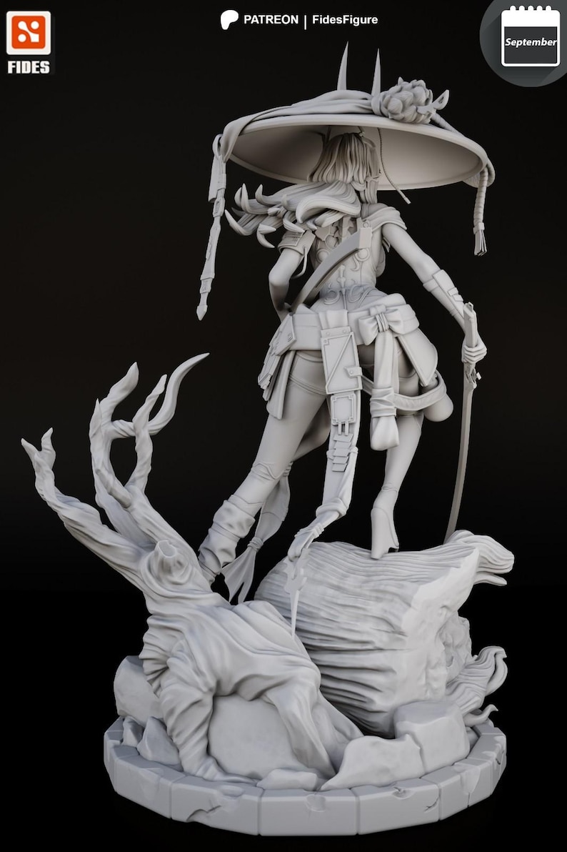 Scarlet Stellar Blade Harzfigur - 1/8 1/6 3D gedruckte Fan Art Statue | Sammler Geschenk Bild 10