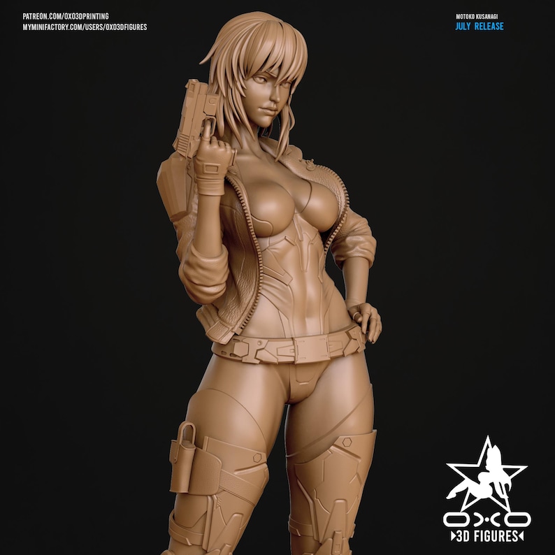 Major Motoko Kusanagi Ghost in the Shell Resin Figure – 1/8 1/6 Scale Fan Art Statue | Collector Gift image 8