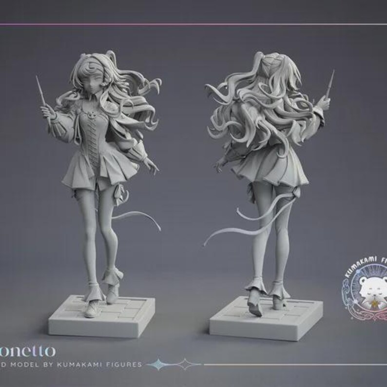 Sonetto — Reverse: 1999 | 1/8 1/6 Scale Resin Figure | Unpainted or Hand-Painted | 3D Printed Fan Art | Collector Gift image 10