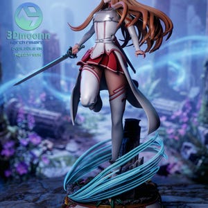 Asuna — Sword Art Online | 1/8 1/6 Scale Resin Figure | Unpainted or Hand-Painted | 3D Printed Fan Art | Collector Gift image 6