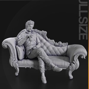 Figura de resina de Astarion de Baldur's Gate – Escala 1/8 1/6 Estatua de fan art impresa en 3D / Regalo de coleccionista imagen 4
